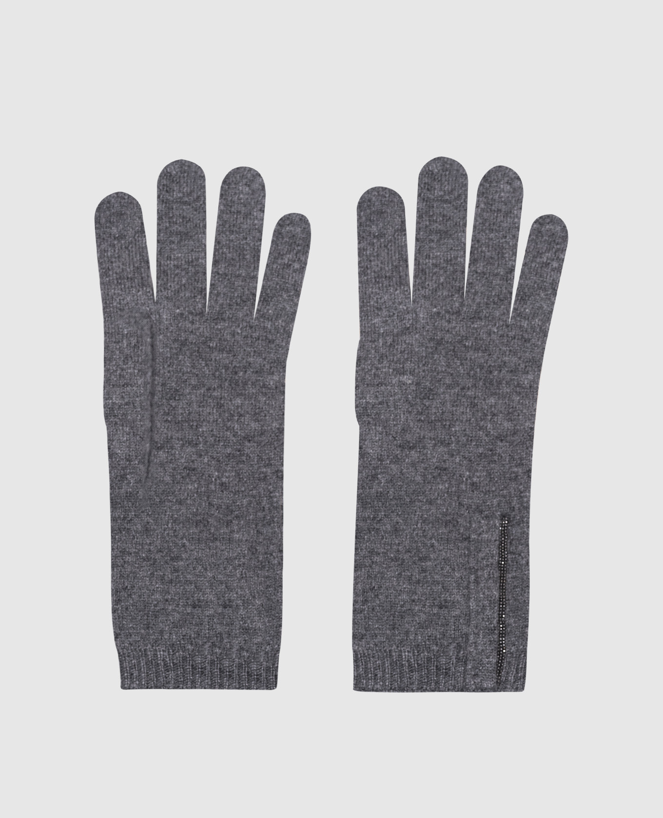 

Gray cashmere gloves Brunello Cucinelli, Grey