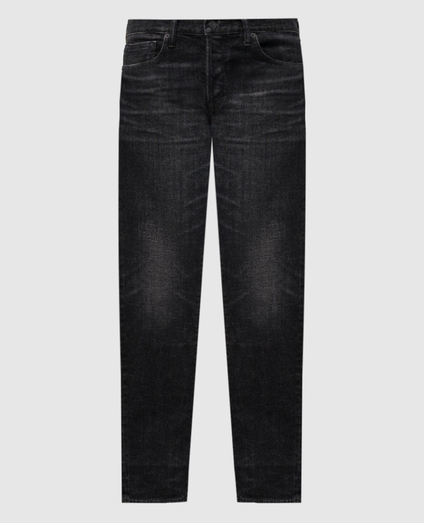 Black jeans with logo patch Tom Ford