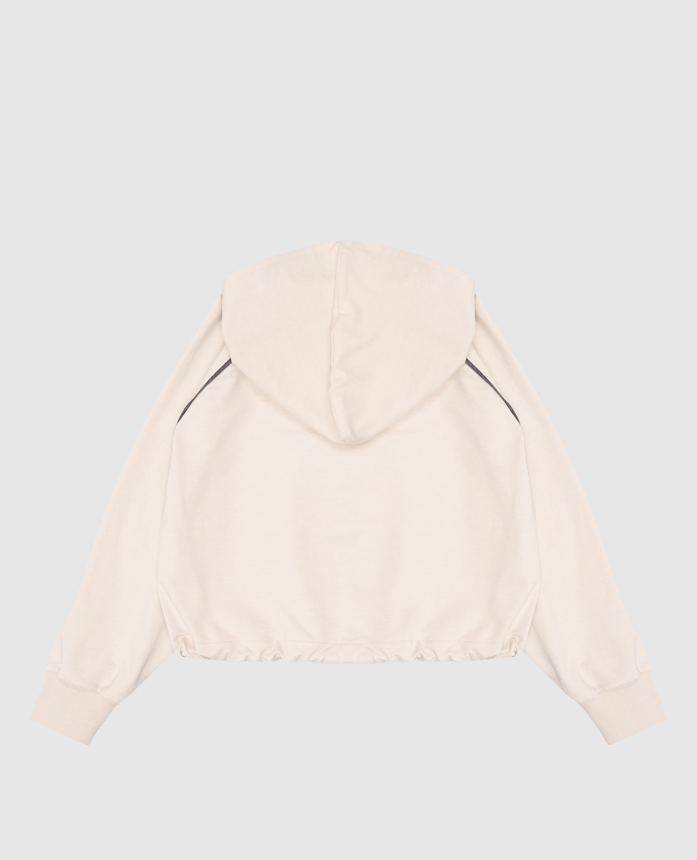 

Children's beige sports jacket with monil chain Brunello Cucinelli