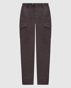 Brunello Cucinelli Brown cargo with linen MH255E1890