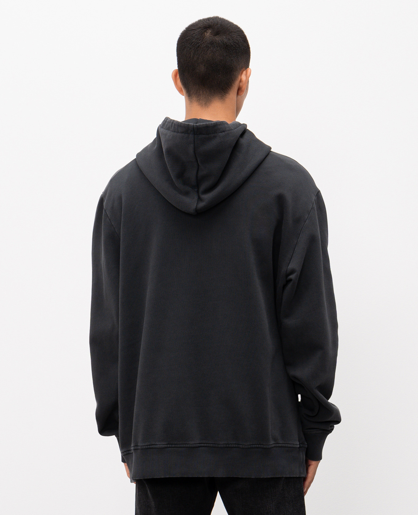 Grey hoodie with logo embroidery Balmain 4