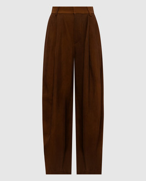 UMA WANG Brown Paw Pants UW3046