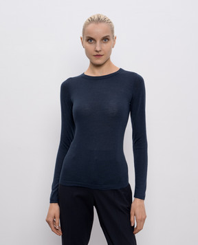 Brunello Cucinelli Blue cashmere and silk sweater M13800000P