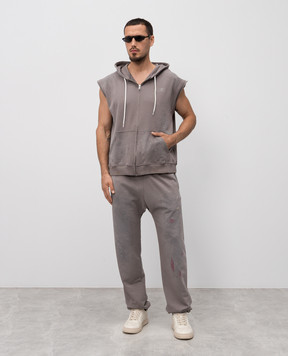 Maison Margiela MM6 Grey joggers with vintage effect SH2KA0029M25013
