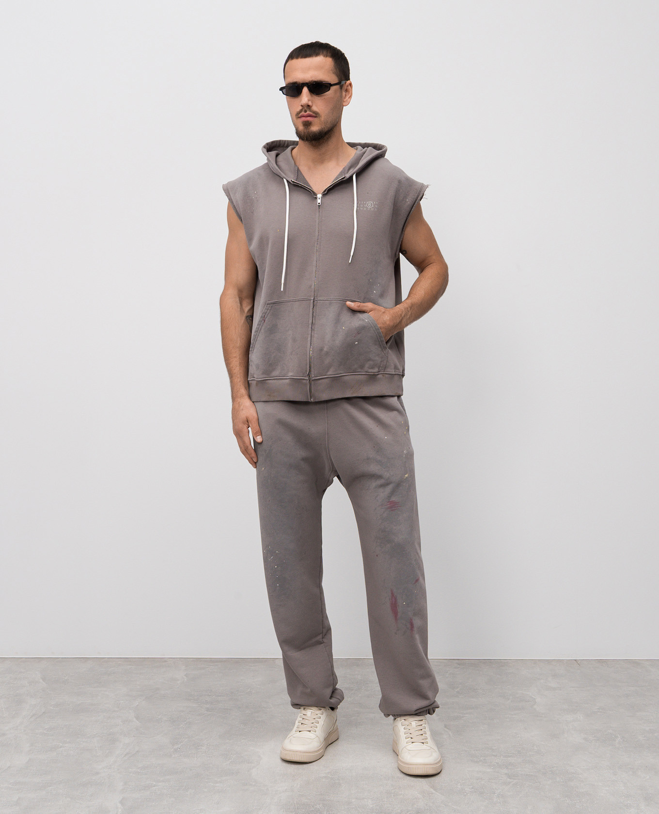 

Grey joggers with vintage effect Maison Margiela MM6