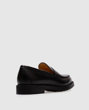 Doucal's Black leather loafers DD8664BRUGUF214