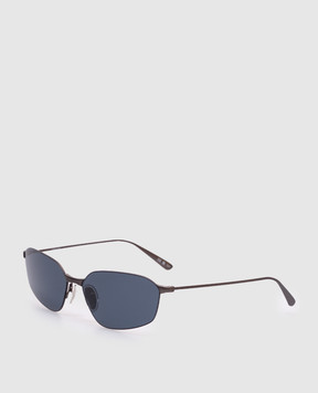 Balenciaga Gray Invisible Oval Sunglasses 812822T0005