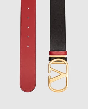 Valentino Vlogo Signature Reversible Leather Belt 7W2T0SQ4IYR