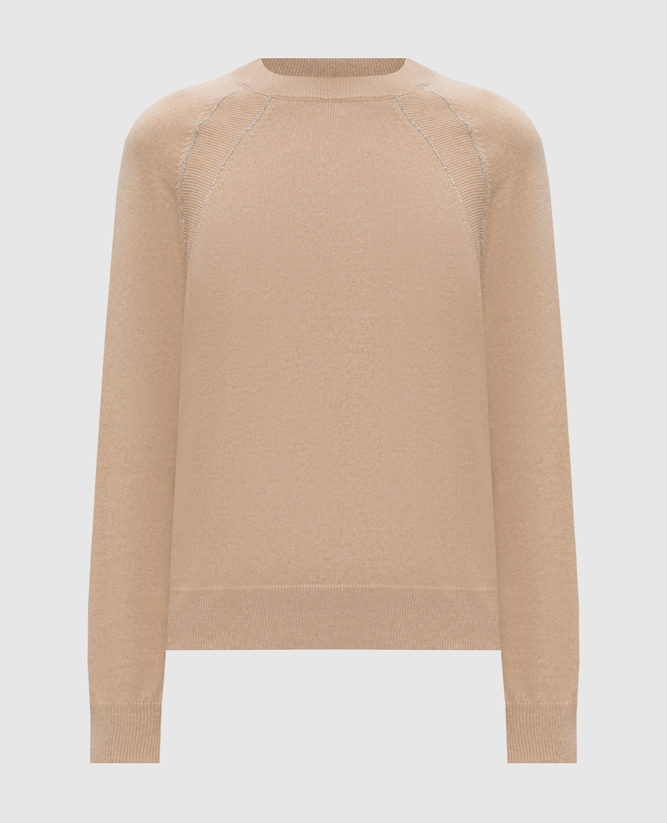 Beige sweater made of wool, silk and cashmere Peserico