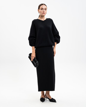 Khaite Lilth black maxi skirt 41514201