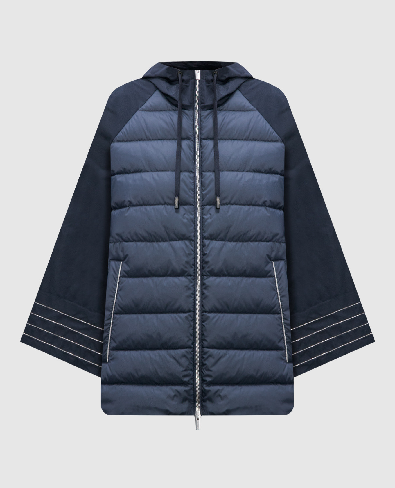 

Blue down jacket with monil chain Peserico