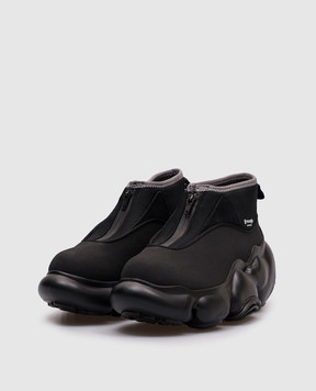 Grounds Black MOOPIE WEATHER WAVE sneakers with logo MOOPIEWEATHERWAVE