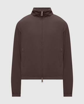 Cashmere&Whiskey Brown reversible cashmere and wool jacket GM003SC1340476