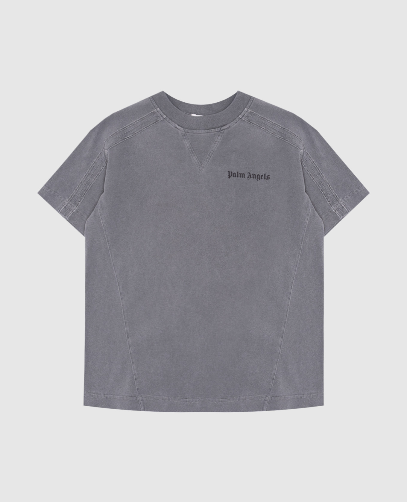 

Children's gray t-shirt with a logo Palm Angels, Серый