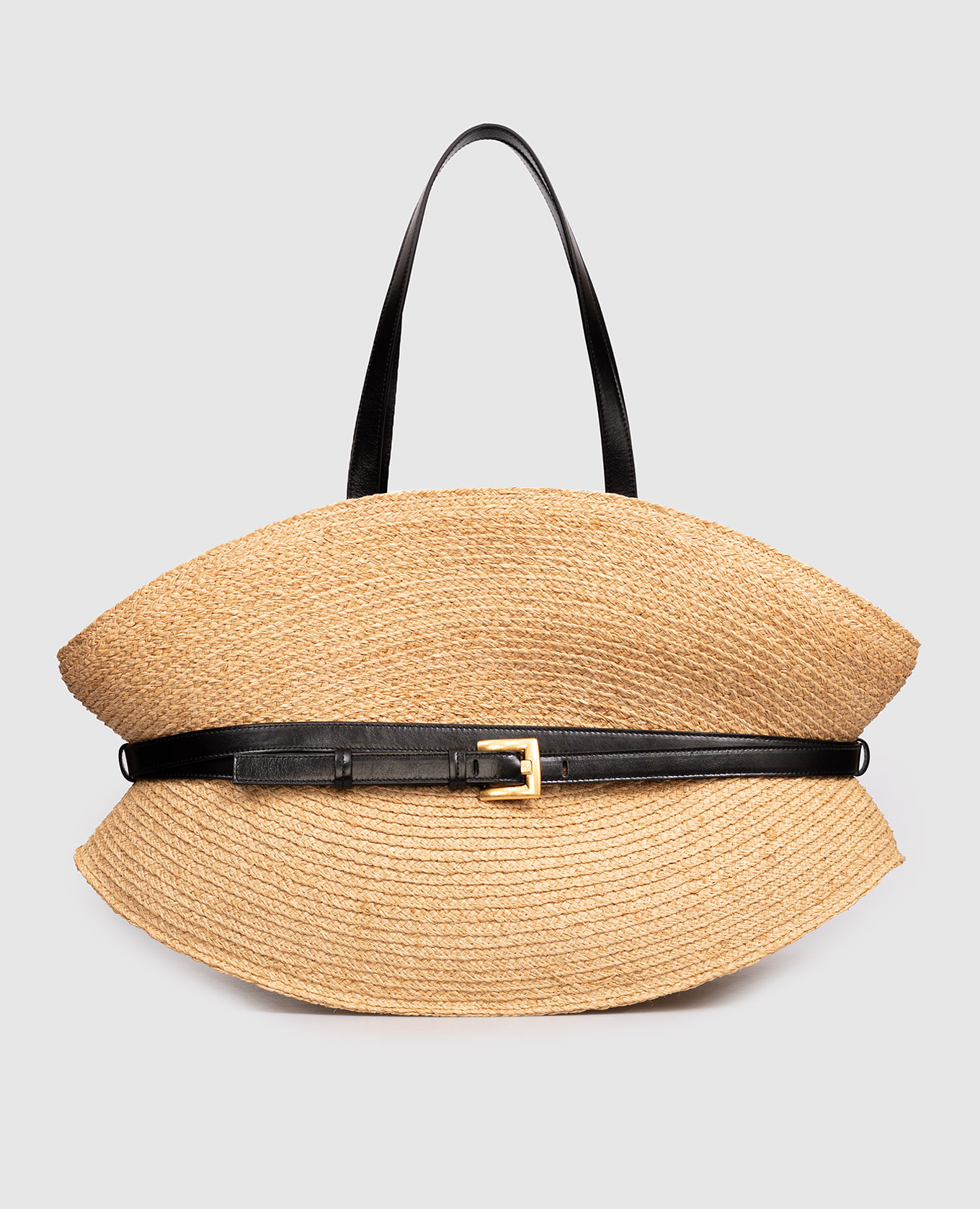 

Beige raffia tote bag Balmain