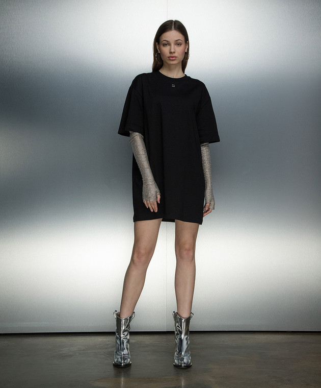 Giuseppe Di Morabito Milano - Black t-shirt dress with
