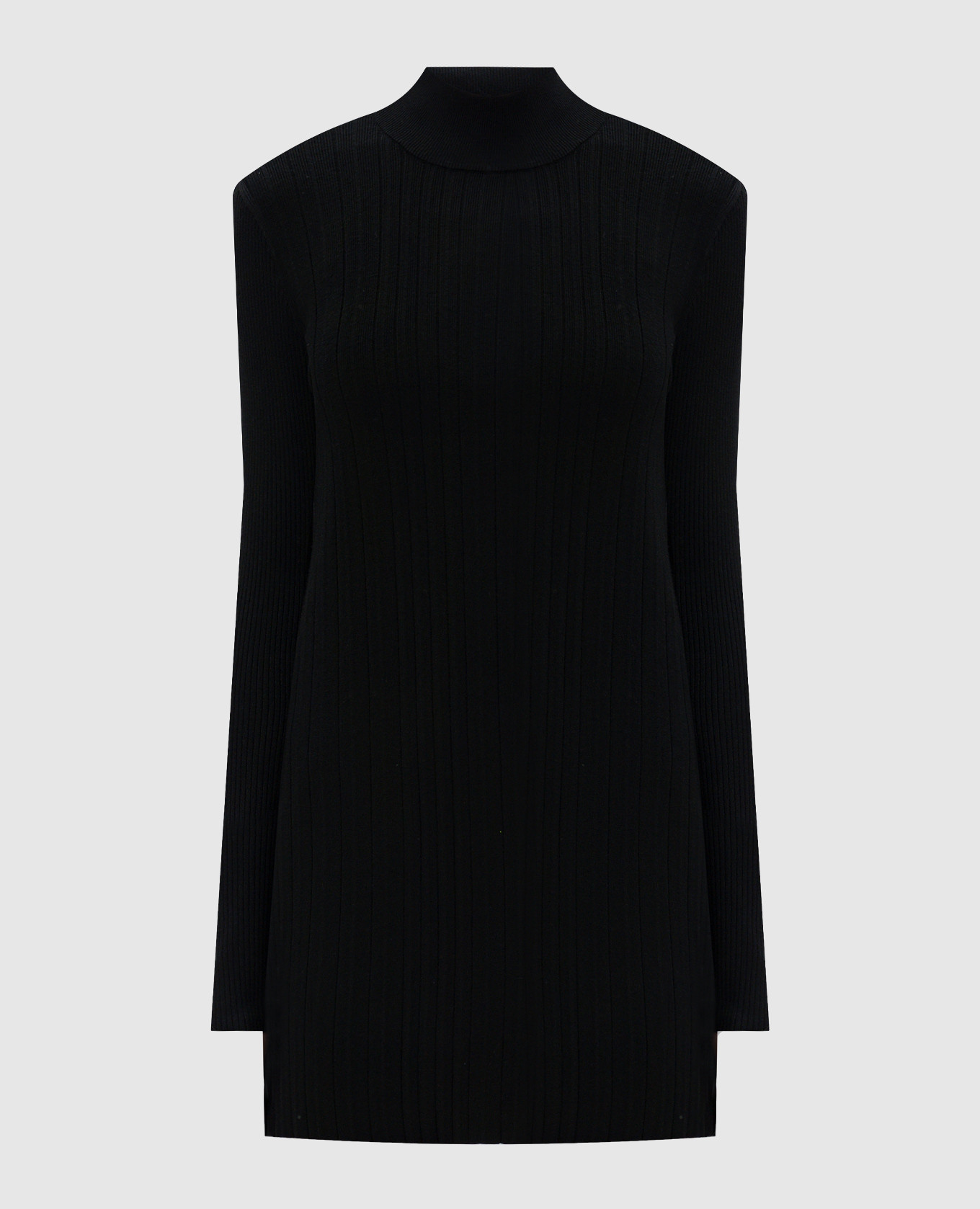 

Black elongated jumper with pleating Twinset