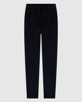 Peserico Blue pants with logo R54595T302481