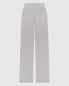 Peserico Gray wool and cashmere pants S94108F07Y09160