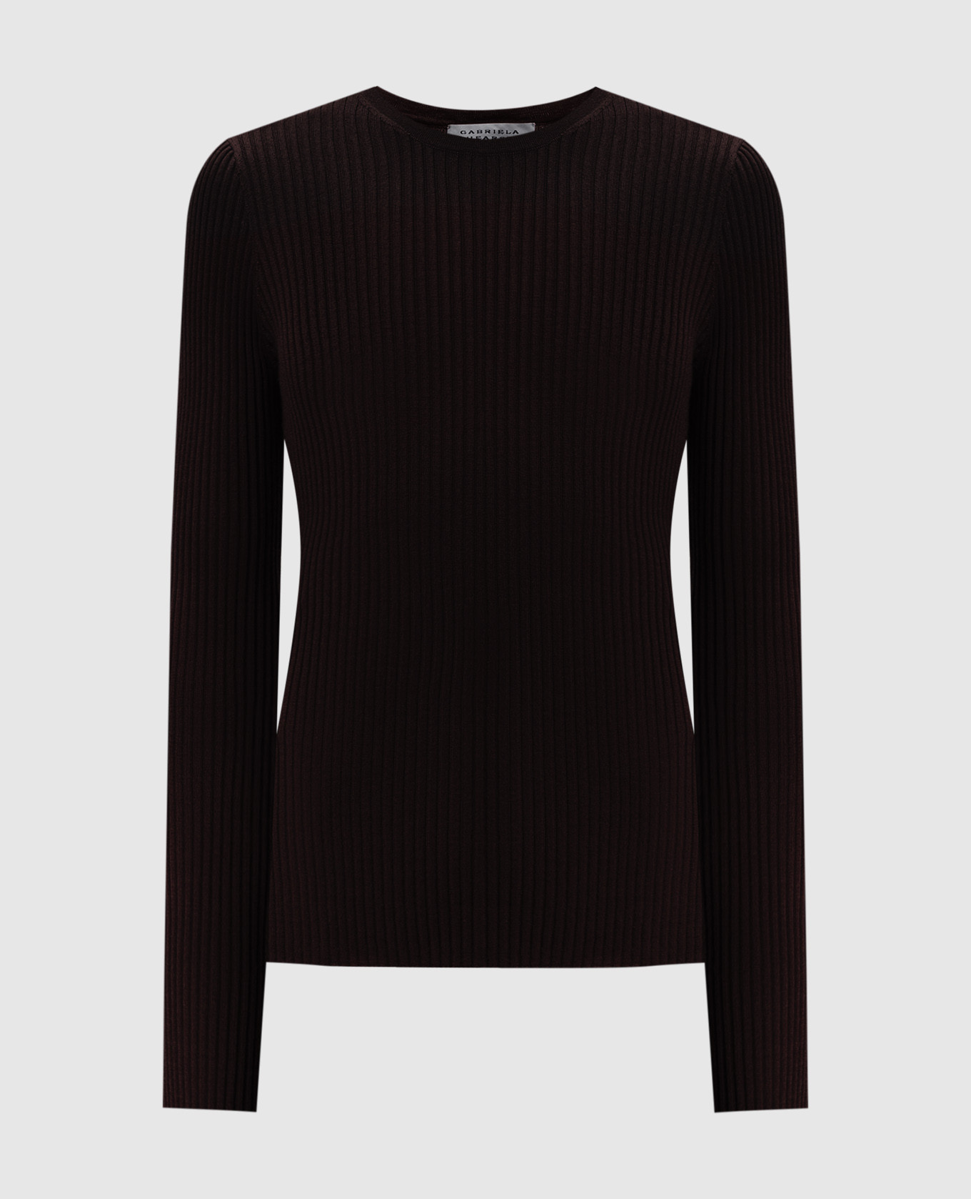 

Browning cashmere and silk ribbed jumper Gabriela Hearst, Коричневый