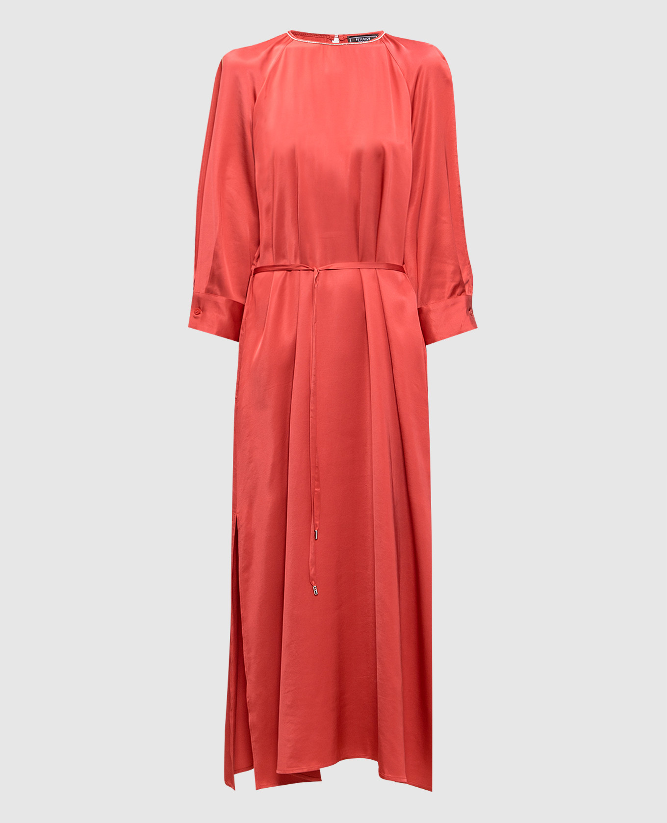 

Pink maxi dress with monil chain Peserico