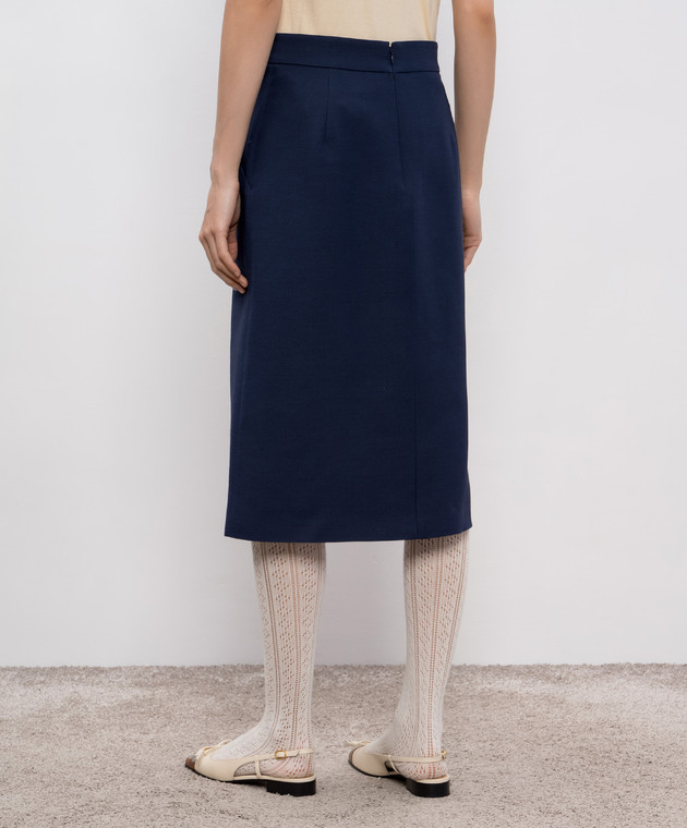 スカート Valentino Blue/ivory silk skirt Valentino Blue/ivory silk skirt | TheDoubleF