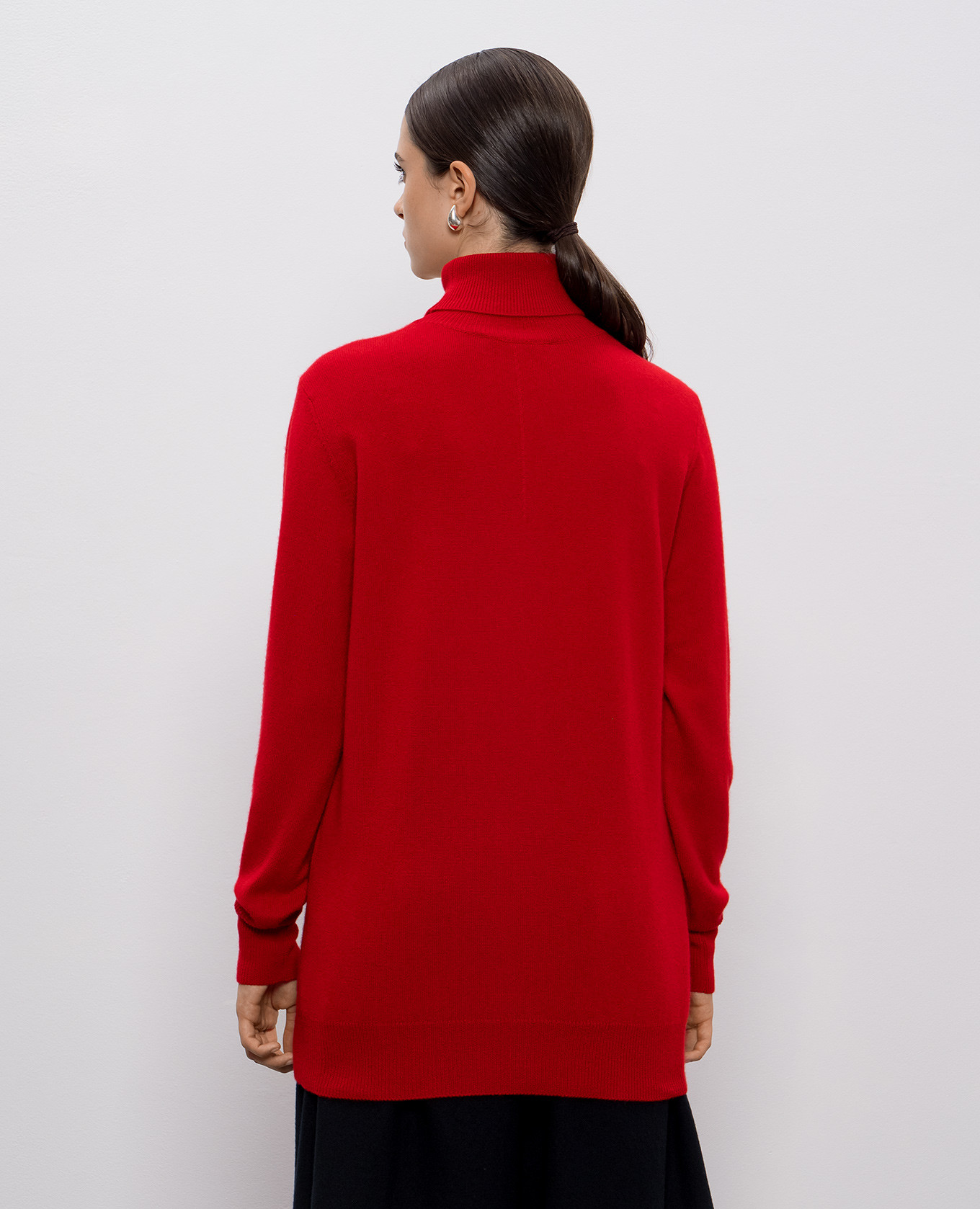 Red cashmere sweater Intoca 4