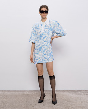 Rowen Rose White floral print mini dress TOPRR083