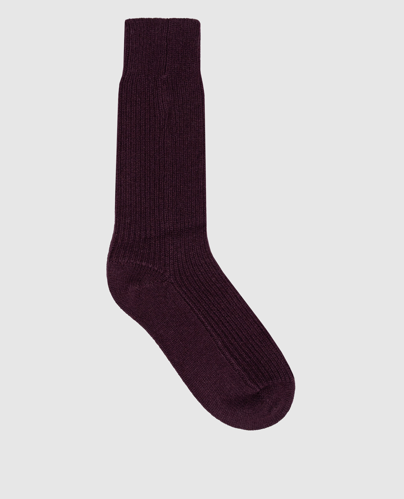 

Zera burgundy cashmere socks LISA YANG