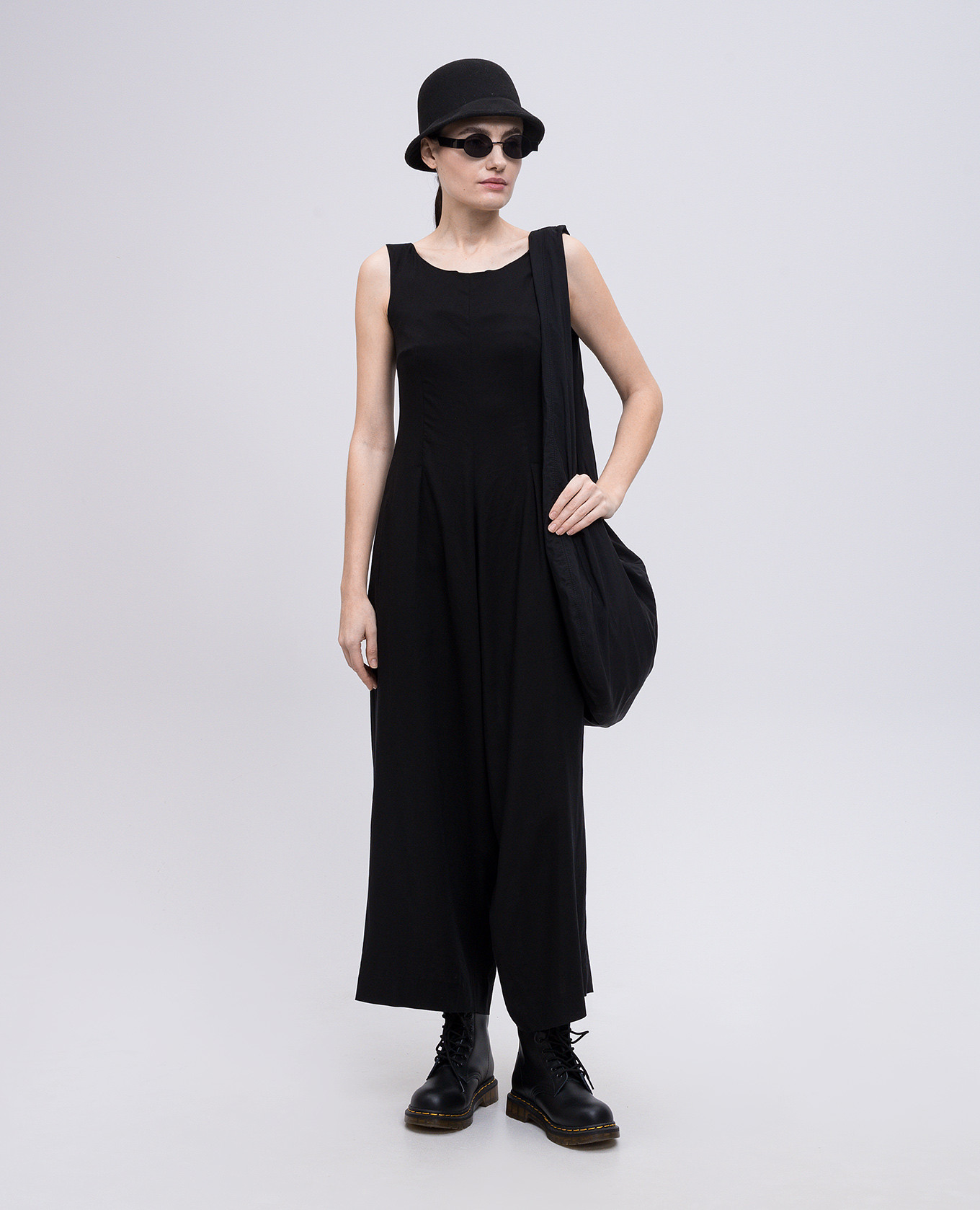 Black jumpsuit with linen Y`S Yamamoto 2