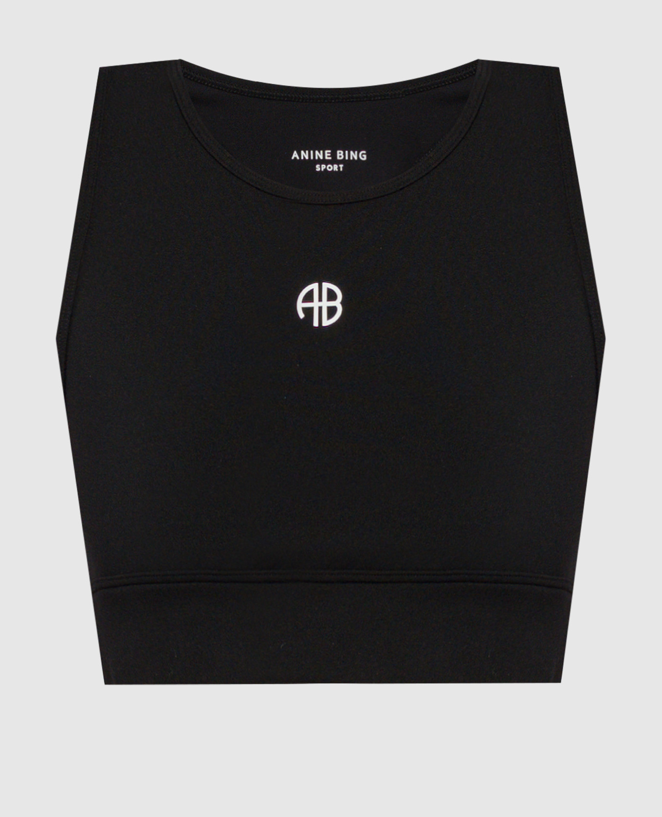 

Black top with logo emblem Anine Bing