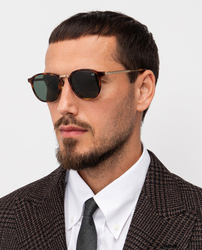 Dunhill Brown sunglasses with logo DU0105SA