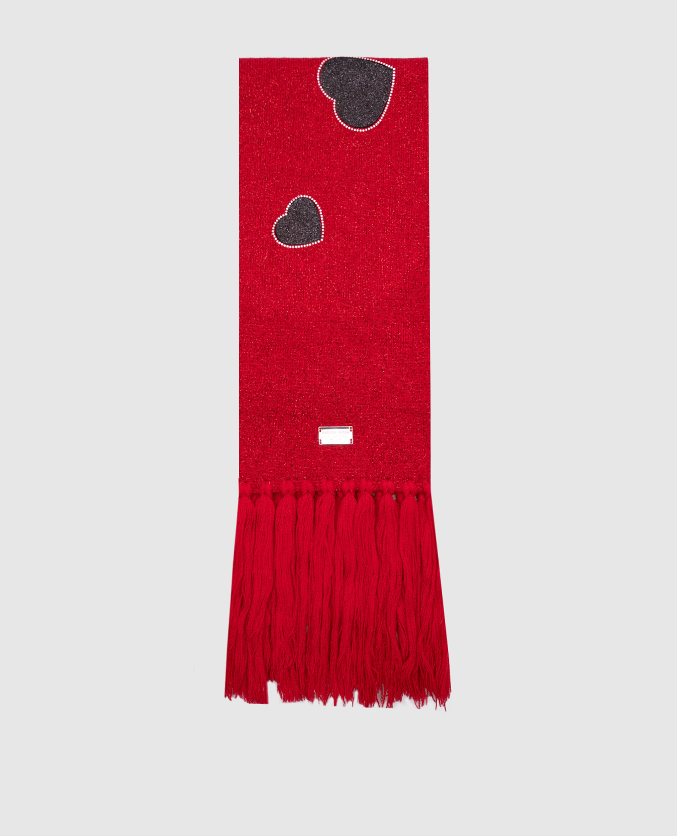 

Children's red scarf with wool and lurex Philipp Plein