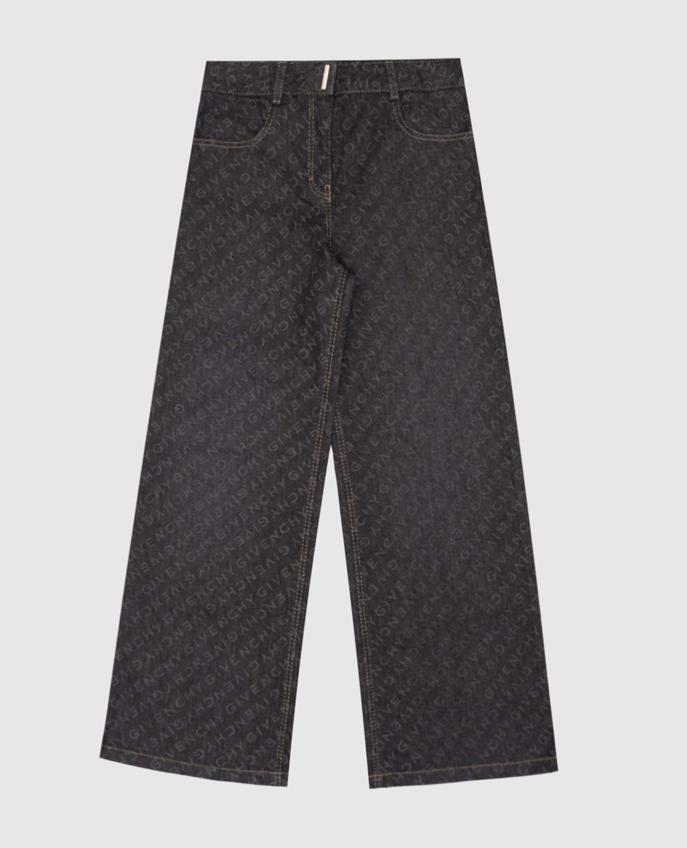 Children&#39;s gray jeans with a logo print Givenchy