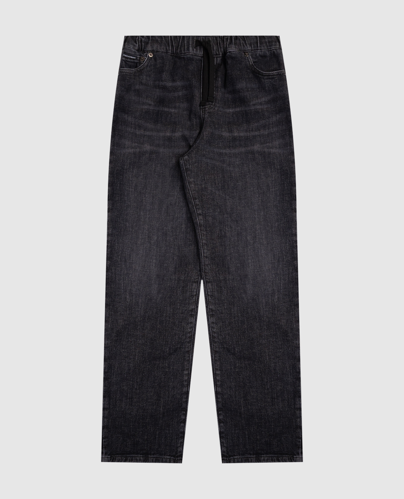 

Children's blue jeans with embroidered monogram logo Dolce&Gabbana