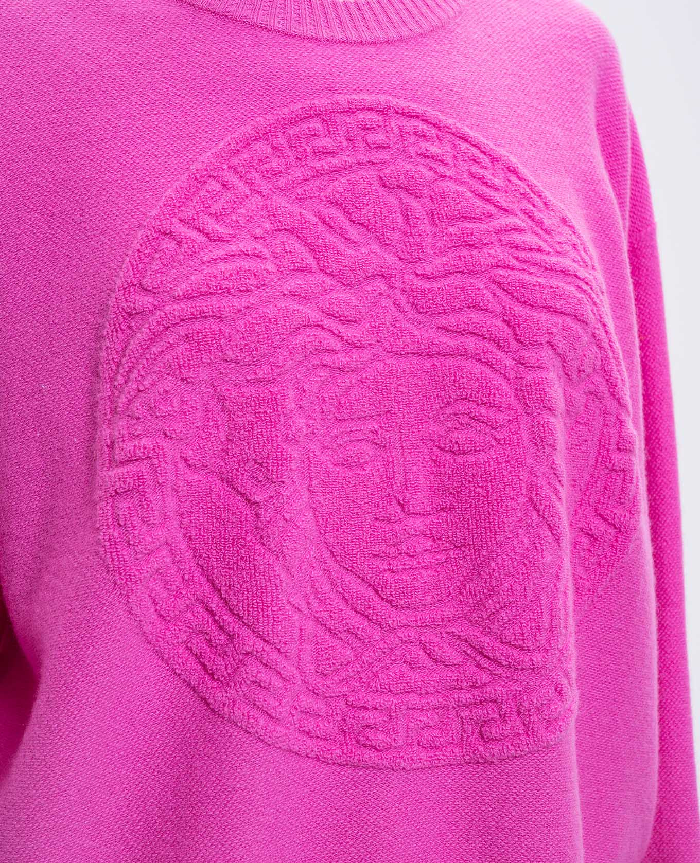 Pink wool and cashmere jumper Versace 5