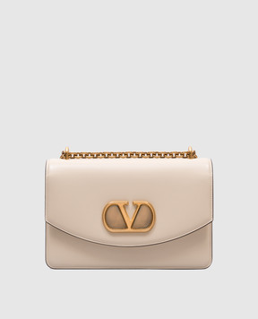 Valentino Beige leather messenger bag VAIN 6W0B0R16GCB