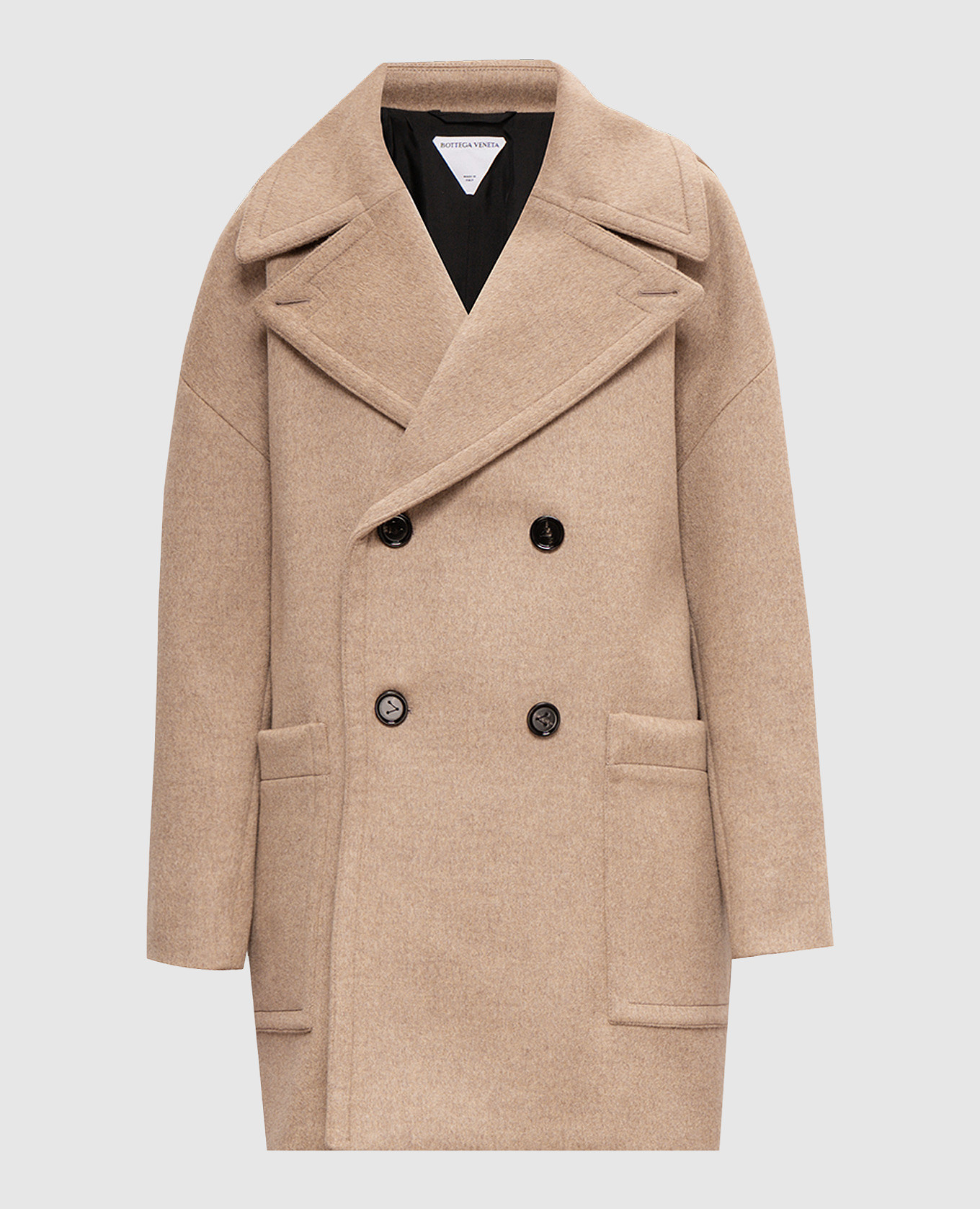 

Brown double-breasted coat made of wool Bottega Veneta