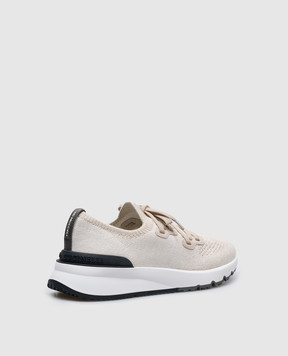 Brunello Cucinelli Beige sneakers with logo MZUKISO250