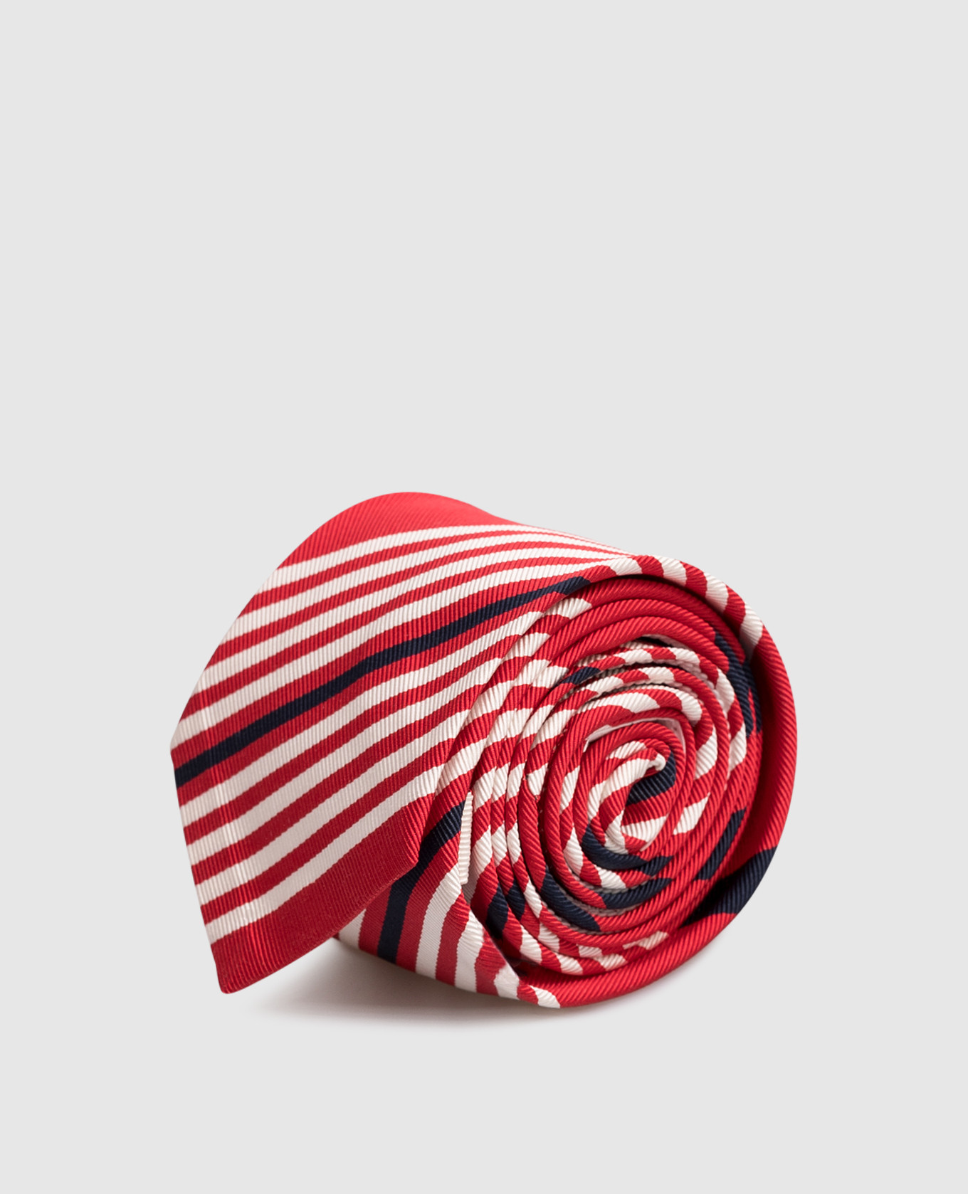 

Red striped silk tie Thom Browne