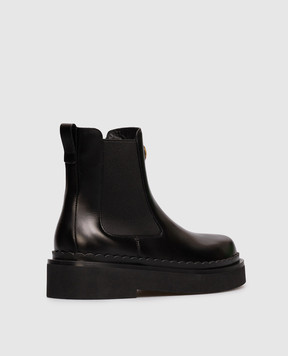 Valentino Black leather chelsea boots Vlogo 7W2S0ME7BEK