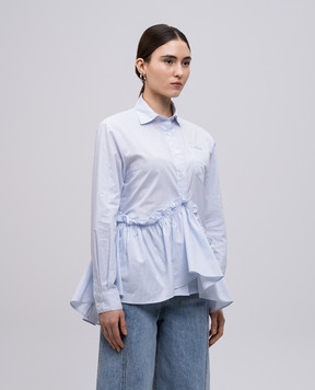 Rokh Blue striped shirt R0CA303