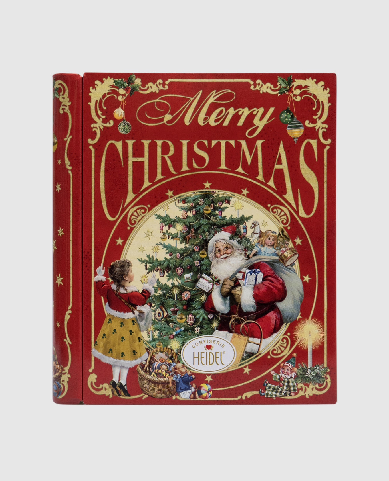 

A set of milk chocolates "Christmas Nostalgi" in a gift box in the form of a book Heidel, Red