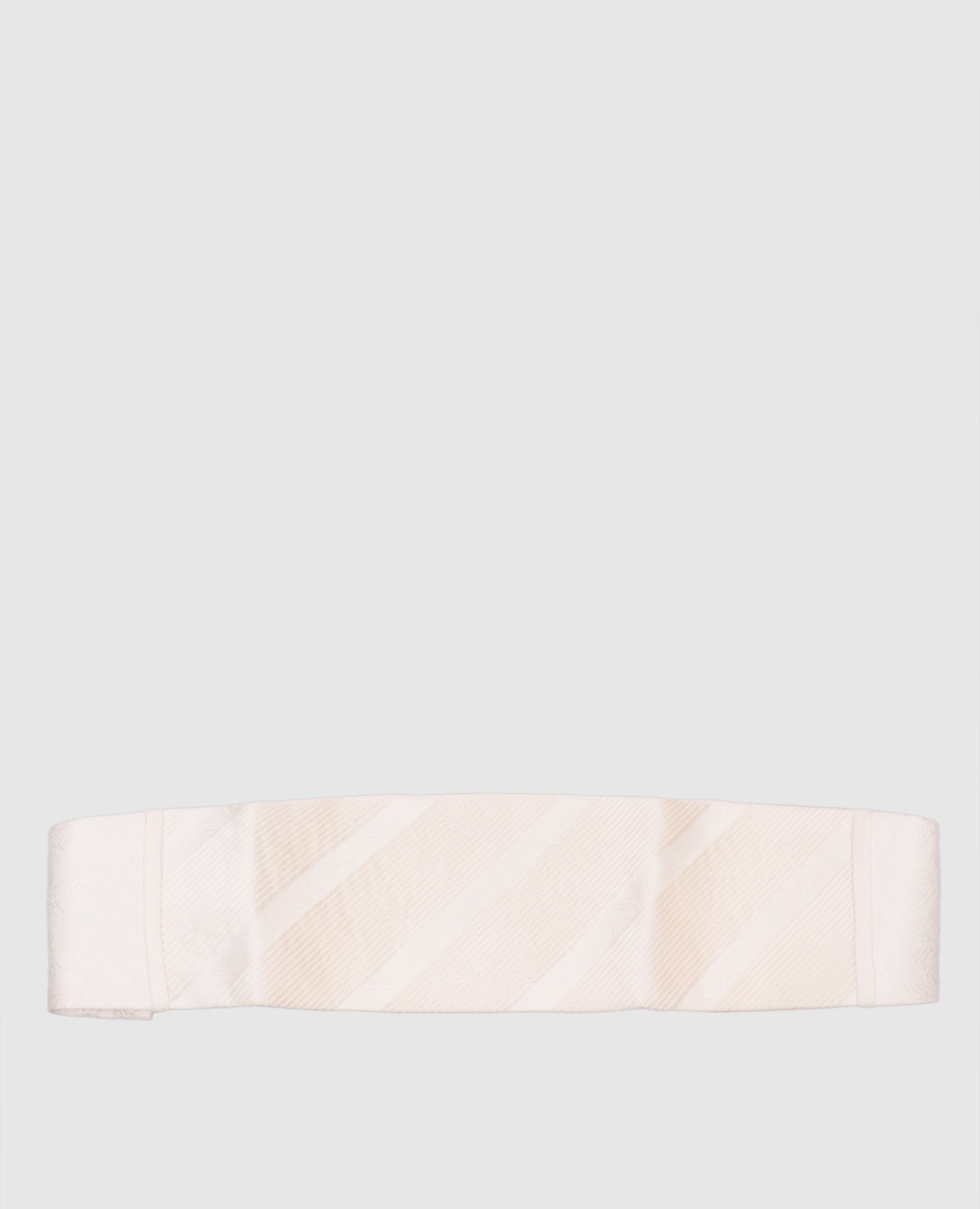 

Beige silk cummerbund with pleats Stefano Ricci