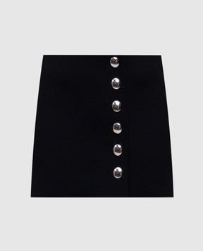 Khaite Black Jaxon mini skirt 41544114
