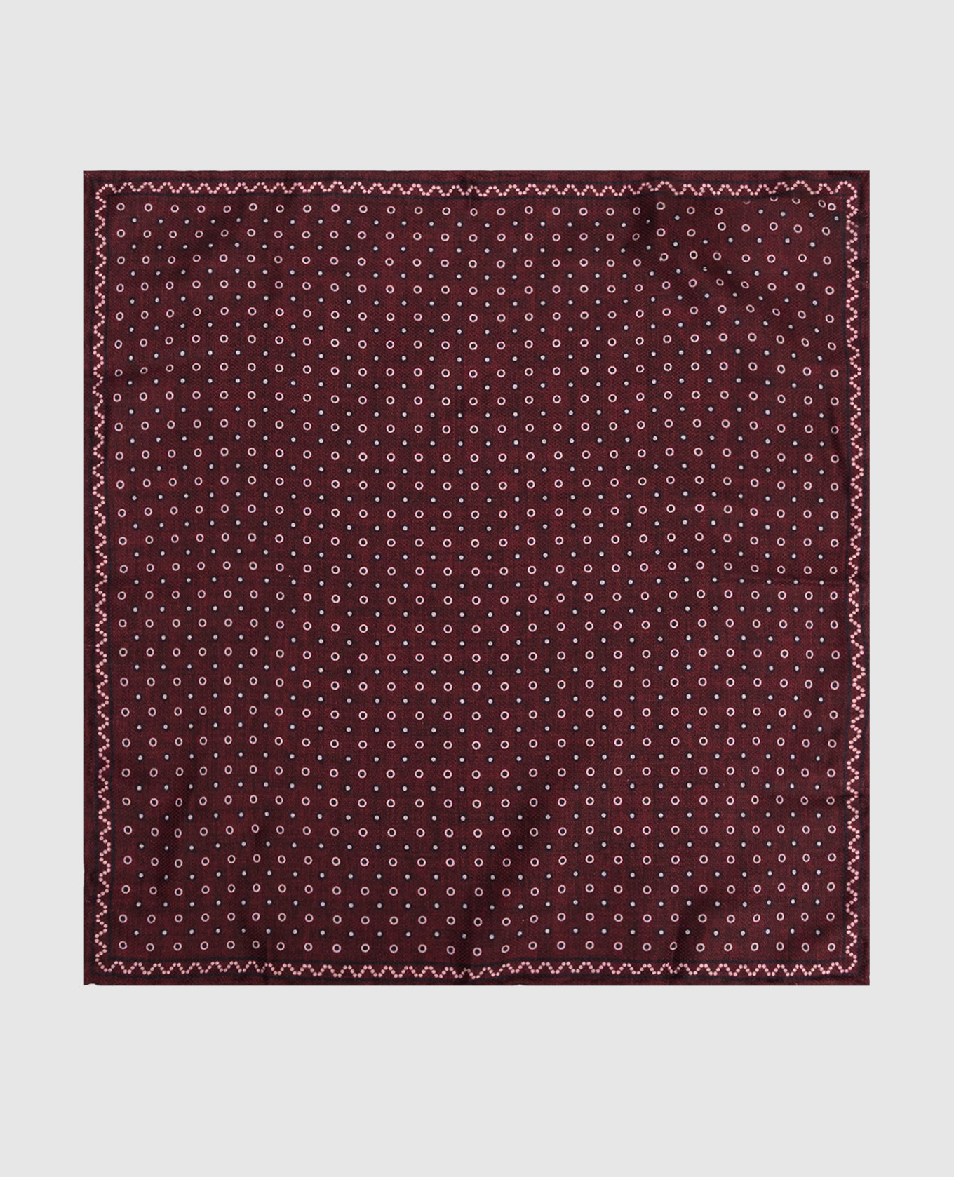 

Burgundy double-sided silk pachet scarf Brunello Cucinelli
