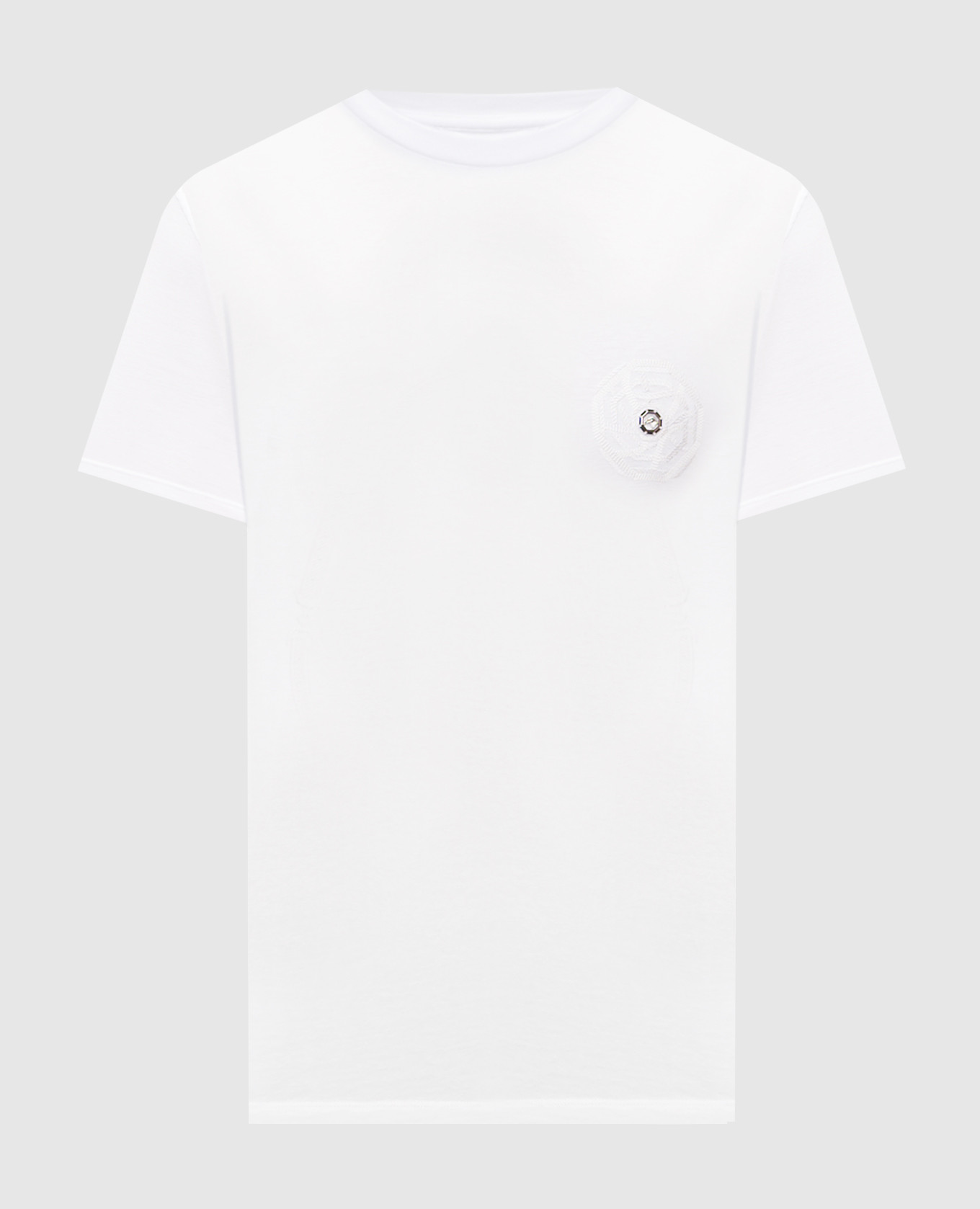 

White T-shirt with emblem Stefano Ricci