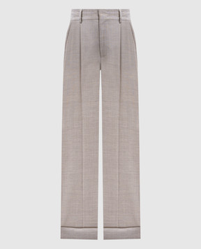 Philosophy di Lorenzo Serafini Gray pants with wool and linen A03070726