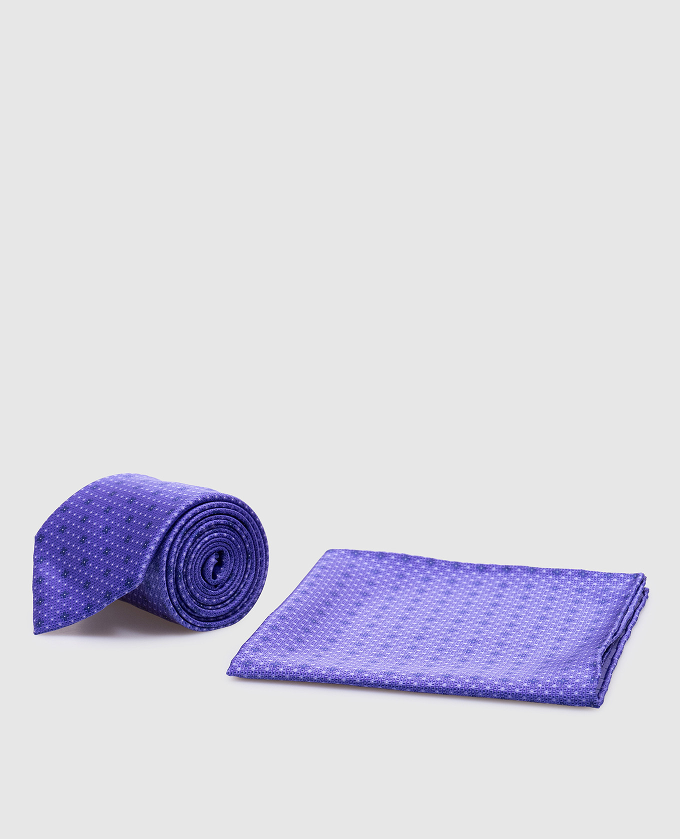 

Purple tie with patterned silk scarf Stefano Ricci, Violet