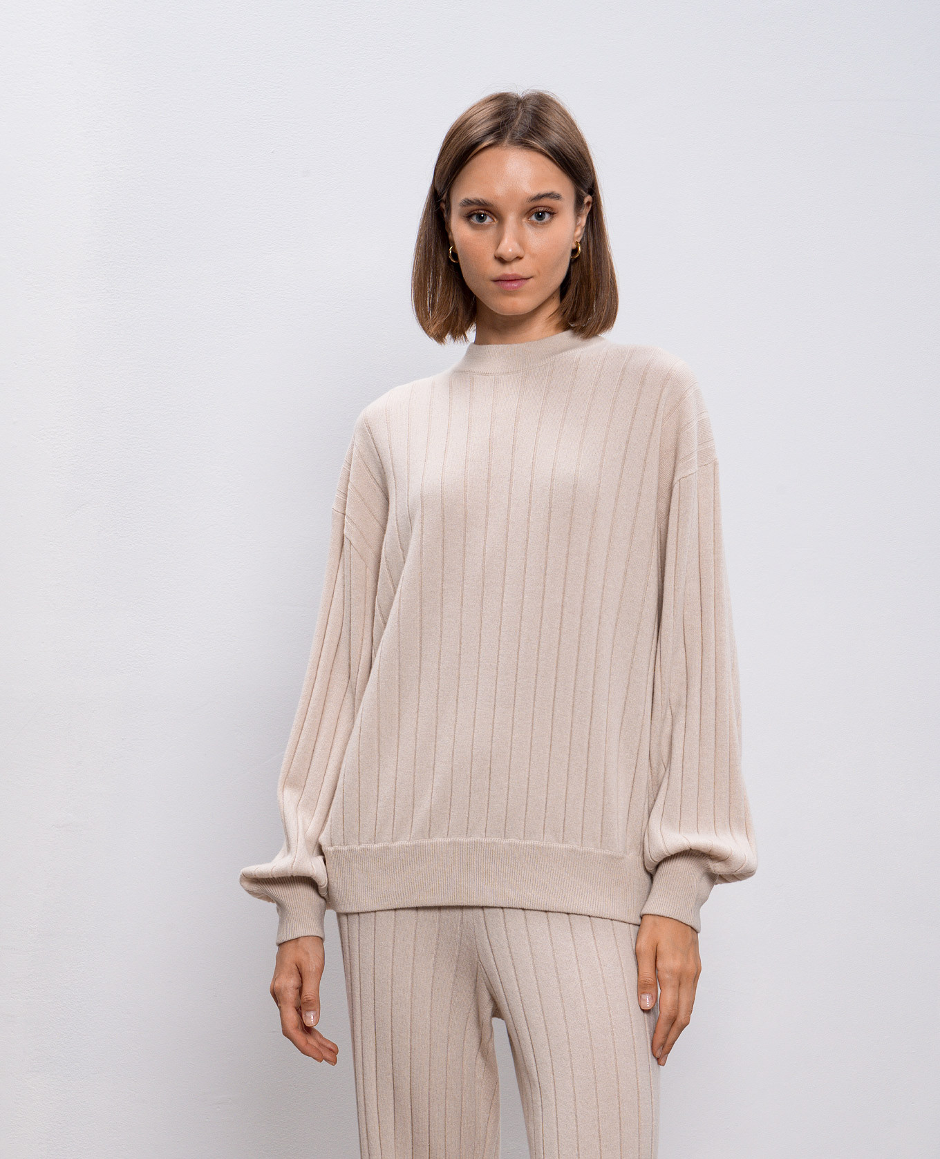 

Beige cashmere sweater Brunello Cucinelli